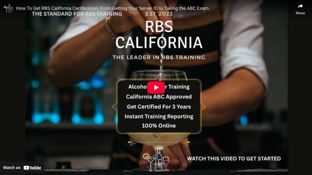 How to get RBS California Certification